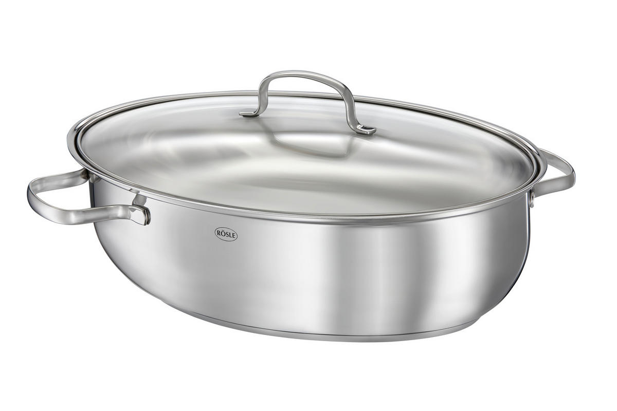 BRÄTER ELEGANCE  - Edelstahlfarben, Design, Glas/Metall (41/28,5/19cm) - Rösle