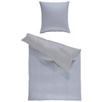 WENDEBETTWÄSCHE Giorgio Makosatin 135/200 cm  - Anthrazit/Weiß, KONVENTIONELL, Textil (135/200cm) - Janine
