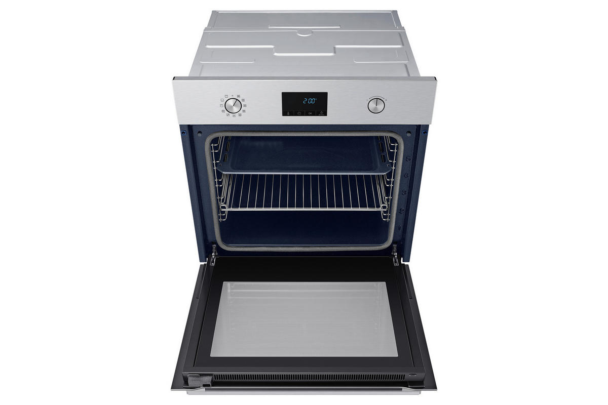 EINBAUBACKOFEN NV68A1170BS/OL  - Silberfarben/Schwarz, Design, Glas/Metall (59,5/59,5/57cm) - Samsung