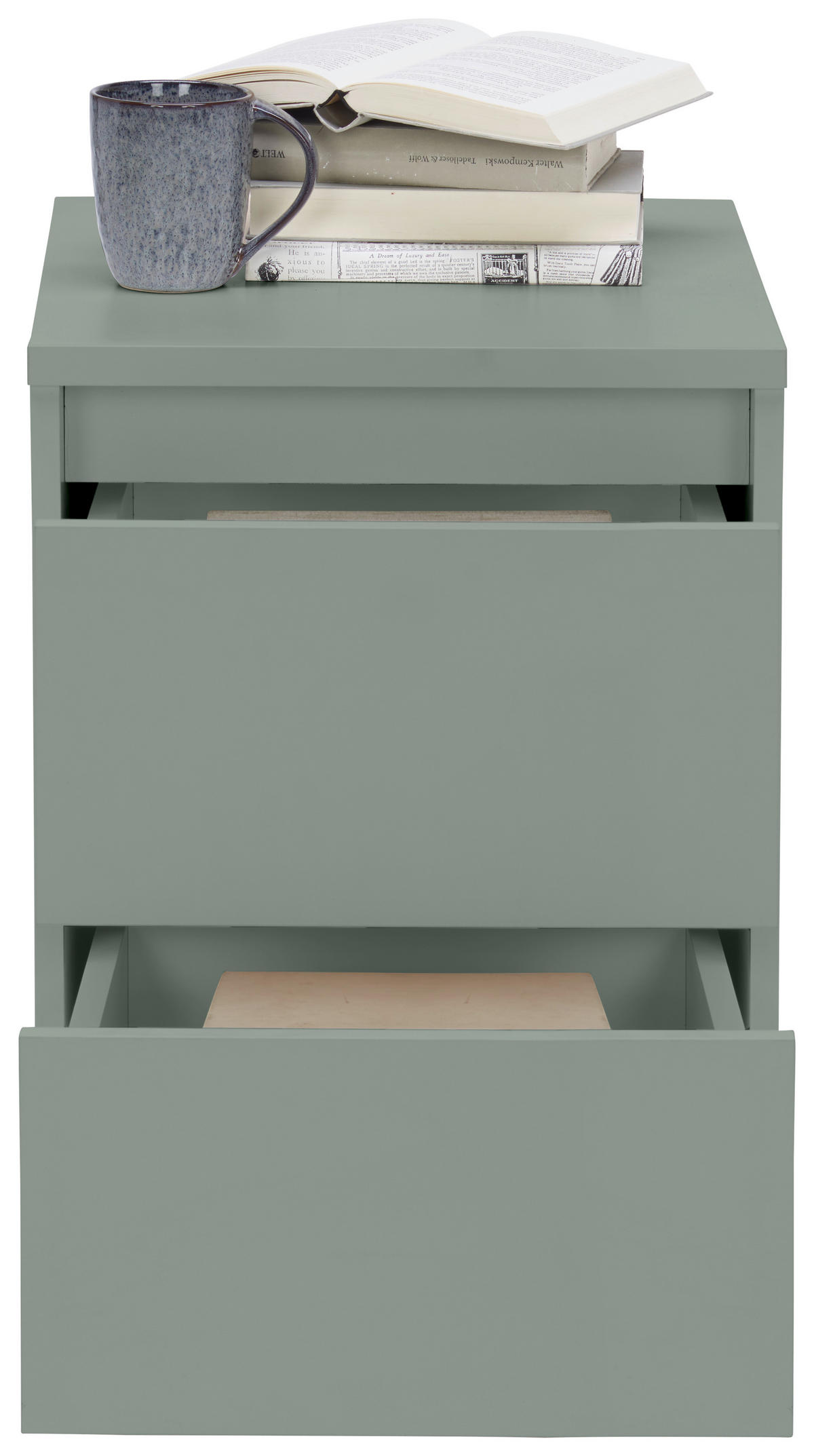 NACHTSCHRANK 40,1/54,8/48 cm  - Anthrazit/Graugrün, Design, Holzwerkstoff/Kunststoff (40,1/54,8/48cm) - Carryhome