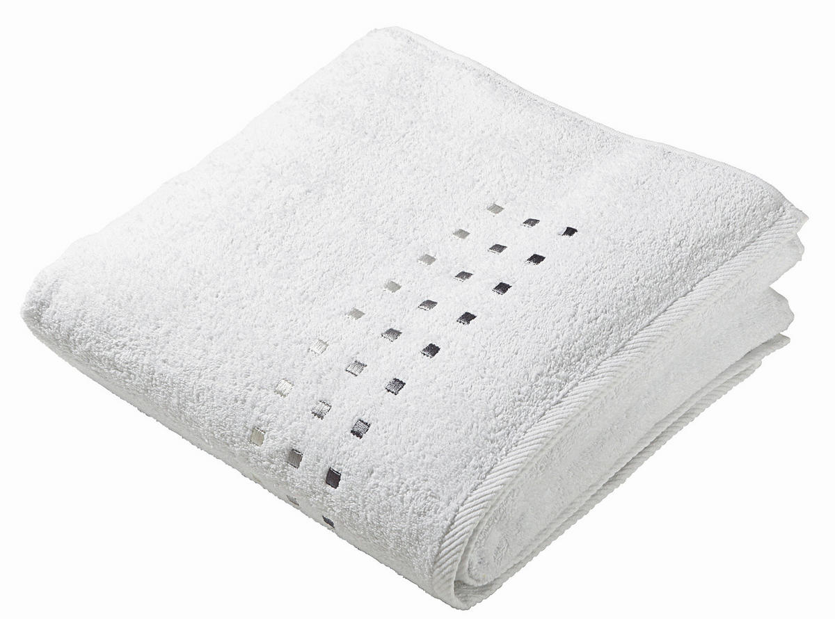 DUSCHHANDDUK QUATTRO 70/140 cm  - vit, Klassisk, textil (70/140cm) - Best Price