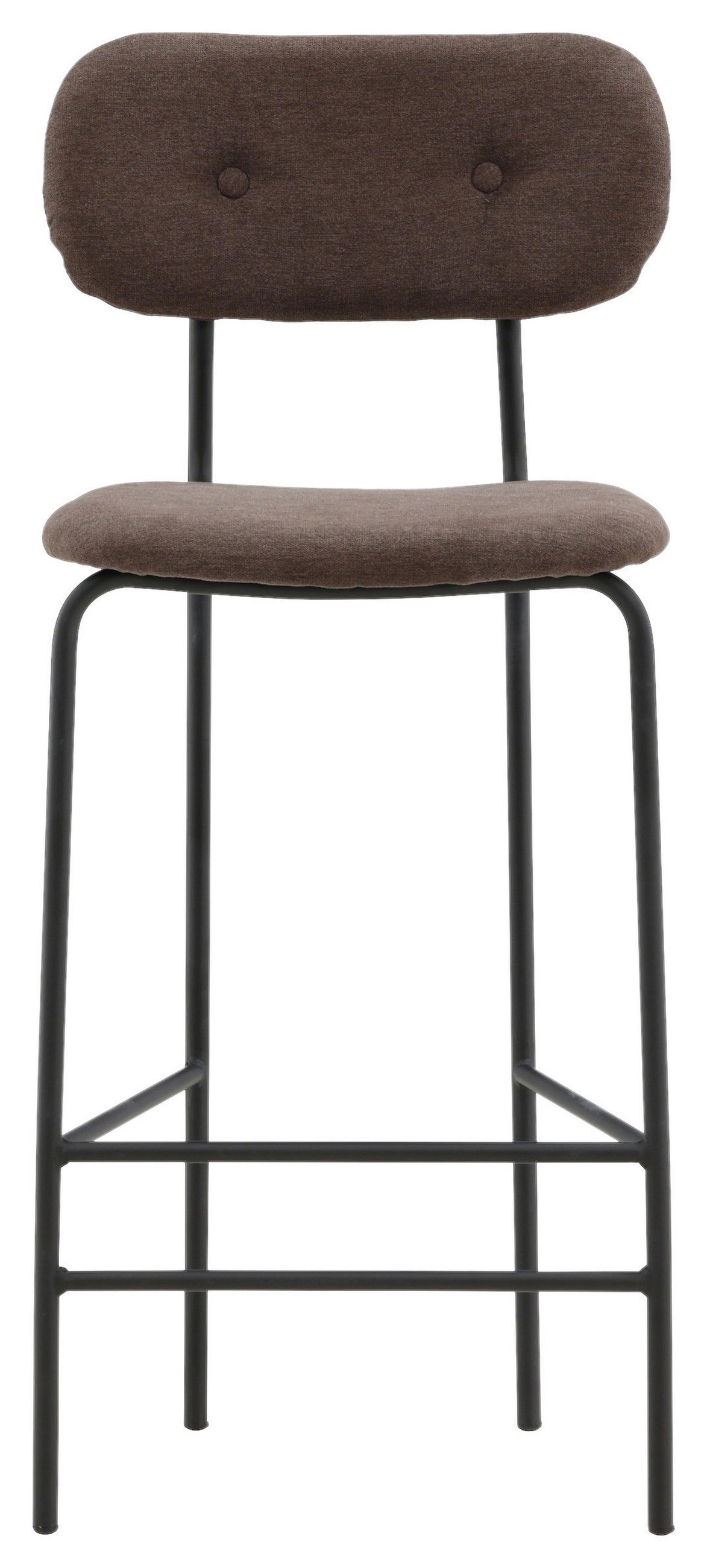 BARHOCKER-SET in Braun  - Braun, Design, Textil/Metall (47/105/49cm) - Livetastic