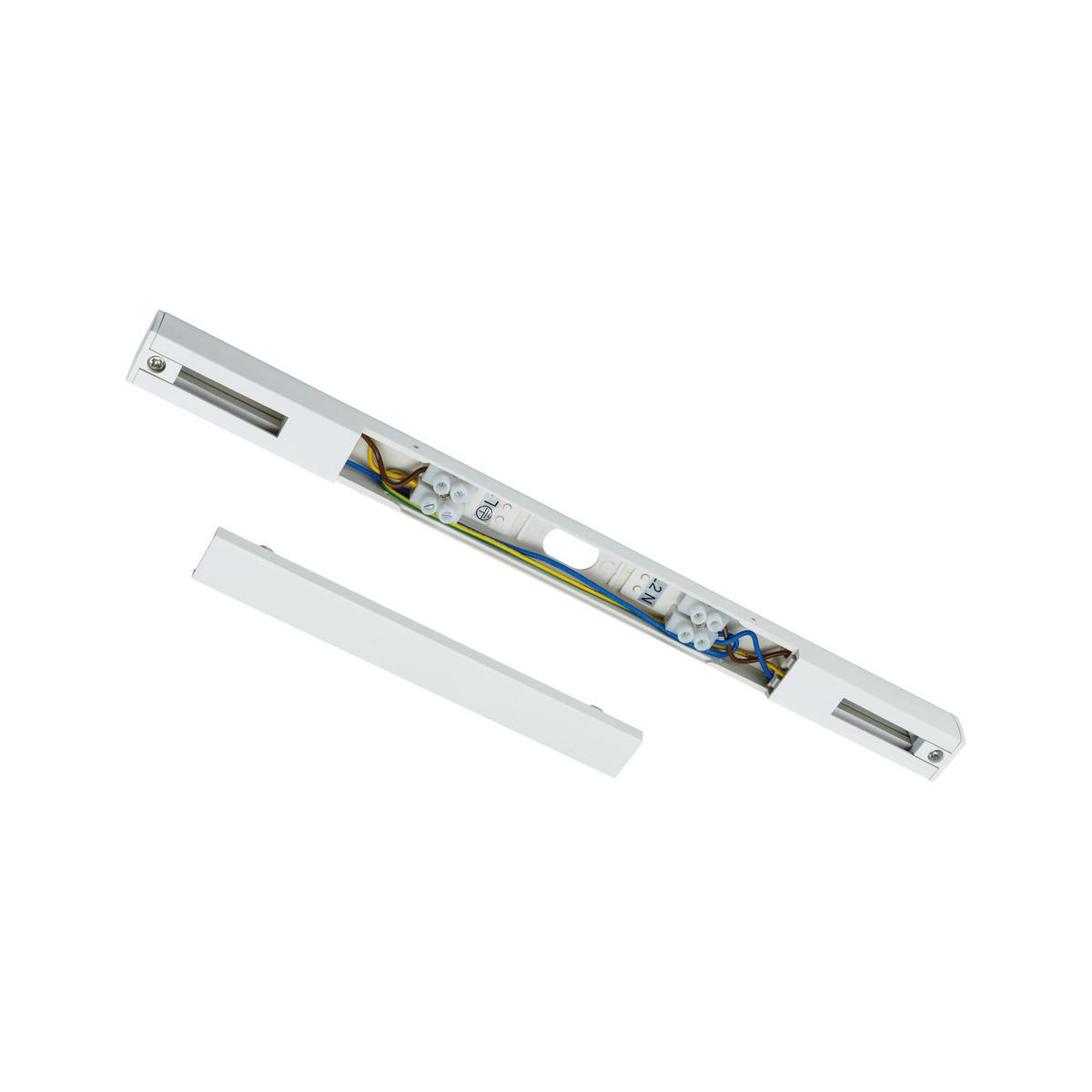 SCHIENENSYSTEM-EINSPEISER URail  30,4 cm  - Weiß, Basics, Kunststoff (30,4cm) - Paulmann