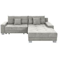 HÖRNSOFFA i flatväv ljusgrå  - ljusgrå/silver, Klassisk, trä/textil (273/192cm) - MID.YOU