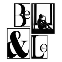 KUNSTDRUCK Städte, Text 67/65 cm  - Multicolor/Schwarz, Trend, Holzwerkstoff (67/65cm) - Monee