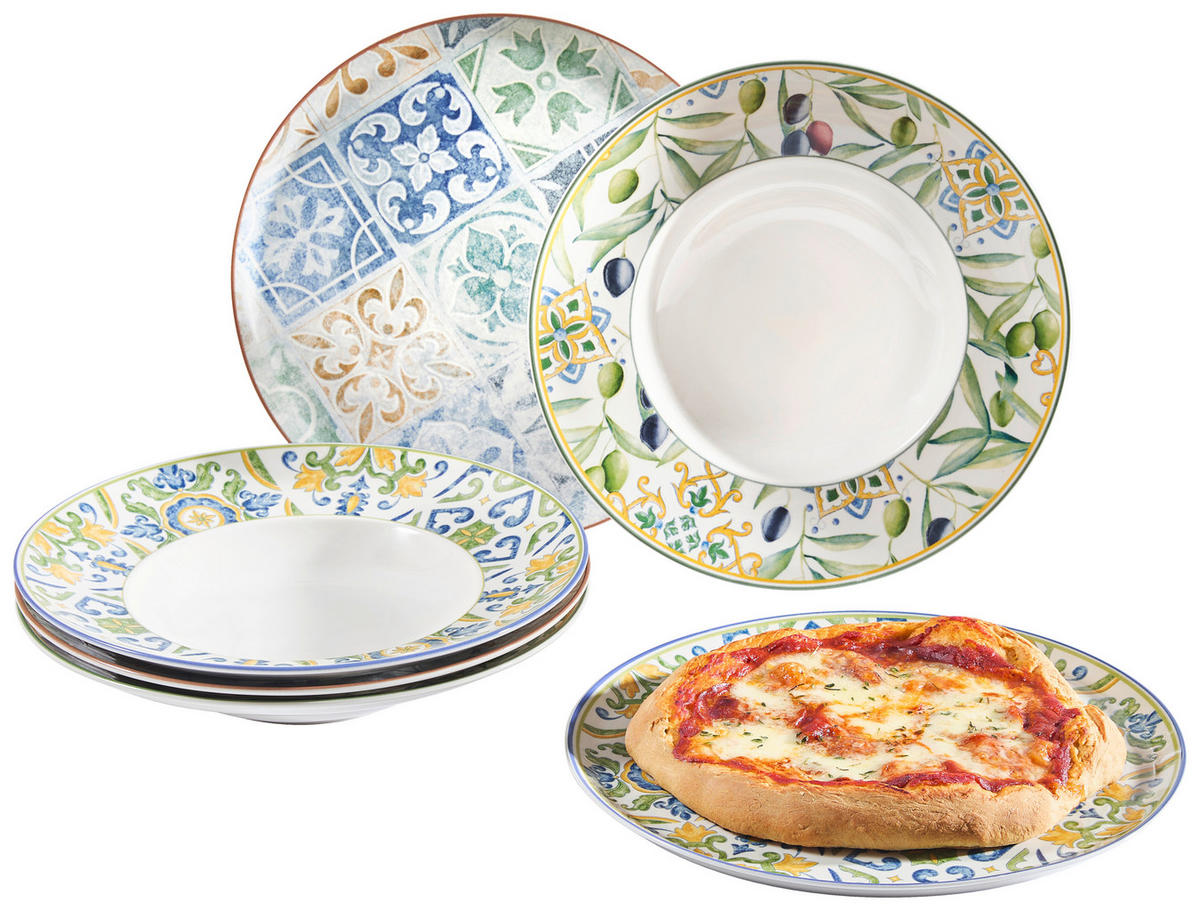 PASTATALLRIK 30 cm  - grön/blå, Lifestyle, keramik (30cm) - Ritzenhoff Breker