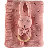 SCHMUSEDECKE PAULINE  80/100 cm  - Rosa, Basics, Holz/Textil (80/100cm) - Avelia