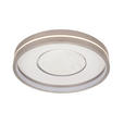 LED-DECKENLEUCHTE 38/8,5 cm   - Grau, Design, Metall (38/8,5cm) - Novel