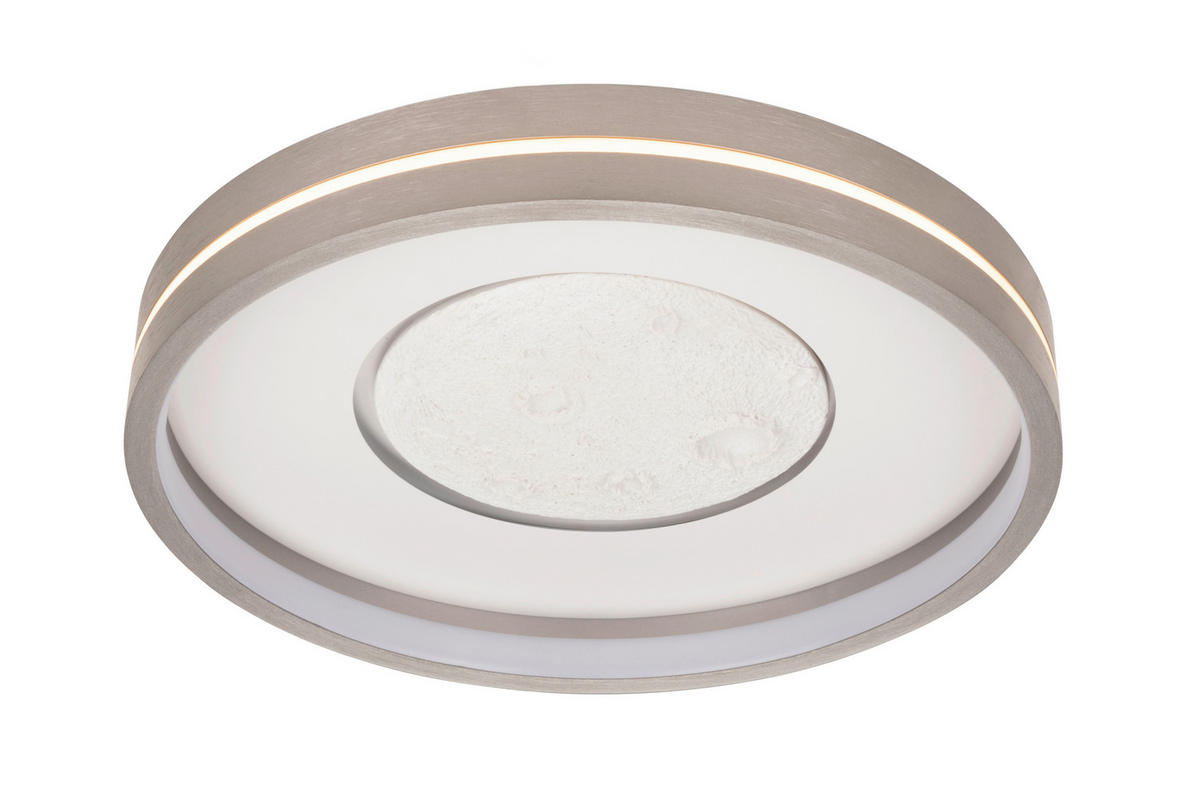 LED-DECKENLEUCHTE 38/8,5 cm   - Grau, Design, Metall (38/8,5cm) - Novel