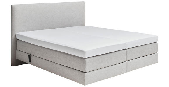 BOXSPRINGBETT 180/200 cm,  in Beige, motorische Verstellbarkeit, H3 + H4 = fest + sehr fest  - Beige, KONVENTIONELL, Textil (180/200cm) - Dieter Knoll