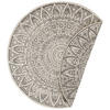 FLACHWEBETEPPICH 100 cm Nora Creme, Grau  - Creme/Grau, Design, Kunststoff (100cm)