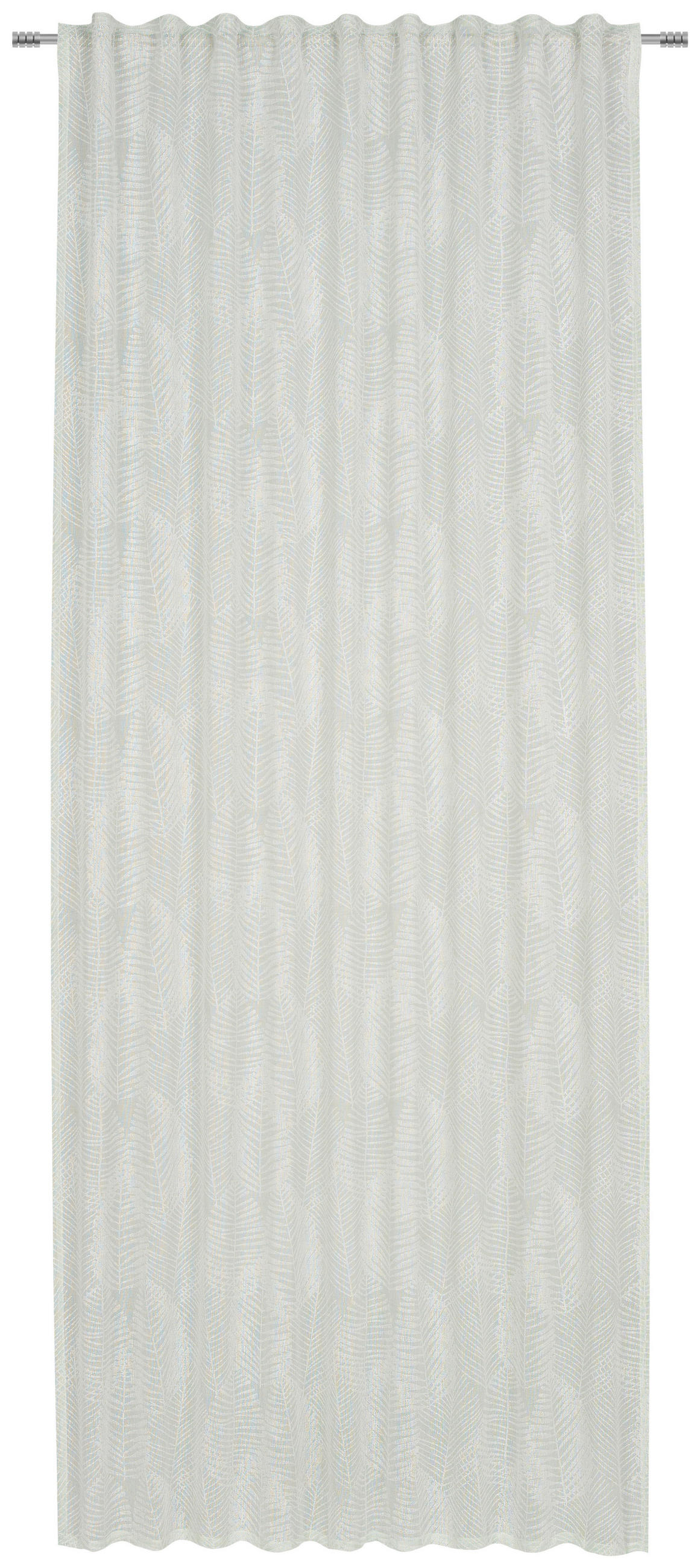 HOTOVÝ ZÁVĚS, poloprůhledné, 140/245 cm - zelená, Design, textil (140/245cm) - Esposa
