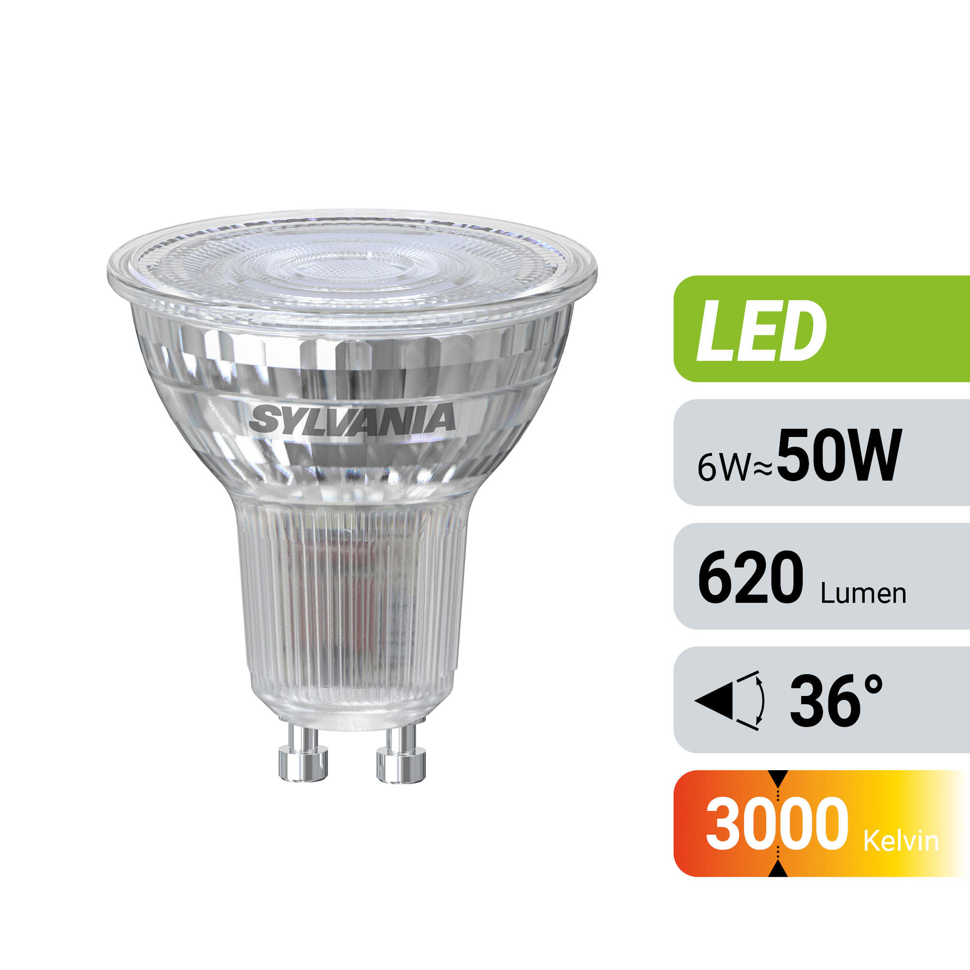 LED FILAMENT IZZÓ   4.7 W GU10  - áttetsző, Basics, műanyag (5/5,4cm)