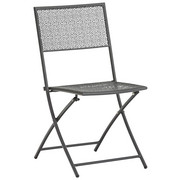 GARTENKLAPPSTUHL - Anthrazit, Design, Metall (44/51/86cm) - AMBIA GARDEN