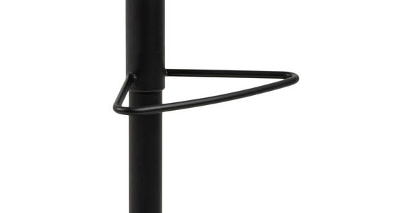 BARHOCKER in Anthrazit - Anthrazit/Schwarz, Design, Textil/Metall (41,5/94-115/52cm) - Carryhome
