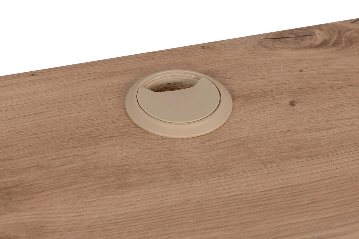 ECKSCHREIBTISCH - Anthrazit/Eiche Artisan, MODERN, Holzwerkstoff (139/139/75cm) - MID.YOU