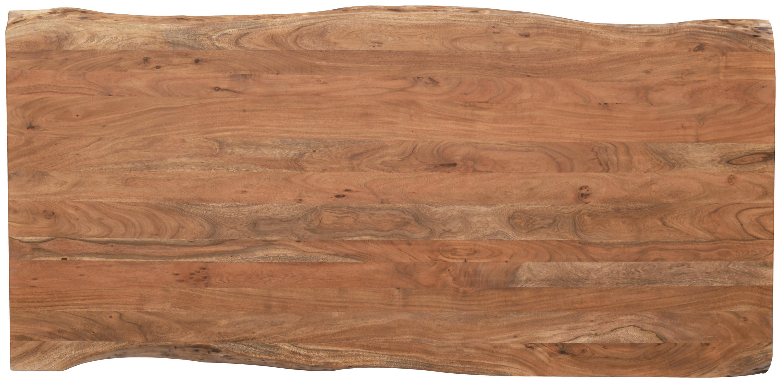 TISCHPLATTE Akazie massiv Akaziefarben  - Akaziefarben, Design, Holz (220/100/5,5cm) - Landscape