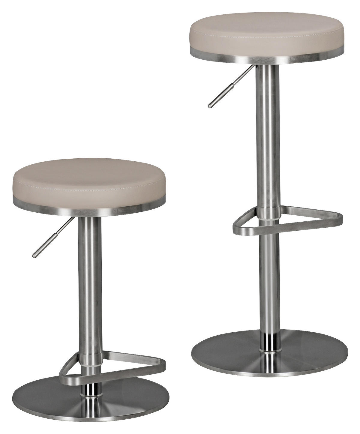 BARPALL i taupe  - silver/taupe, Modern, metall/textil (38/57/38cm) - MID.YOU