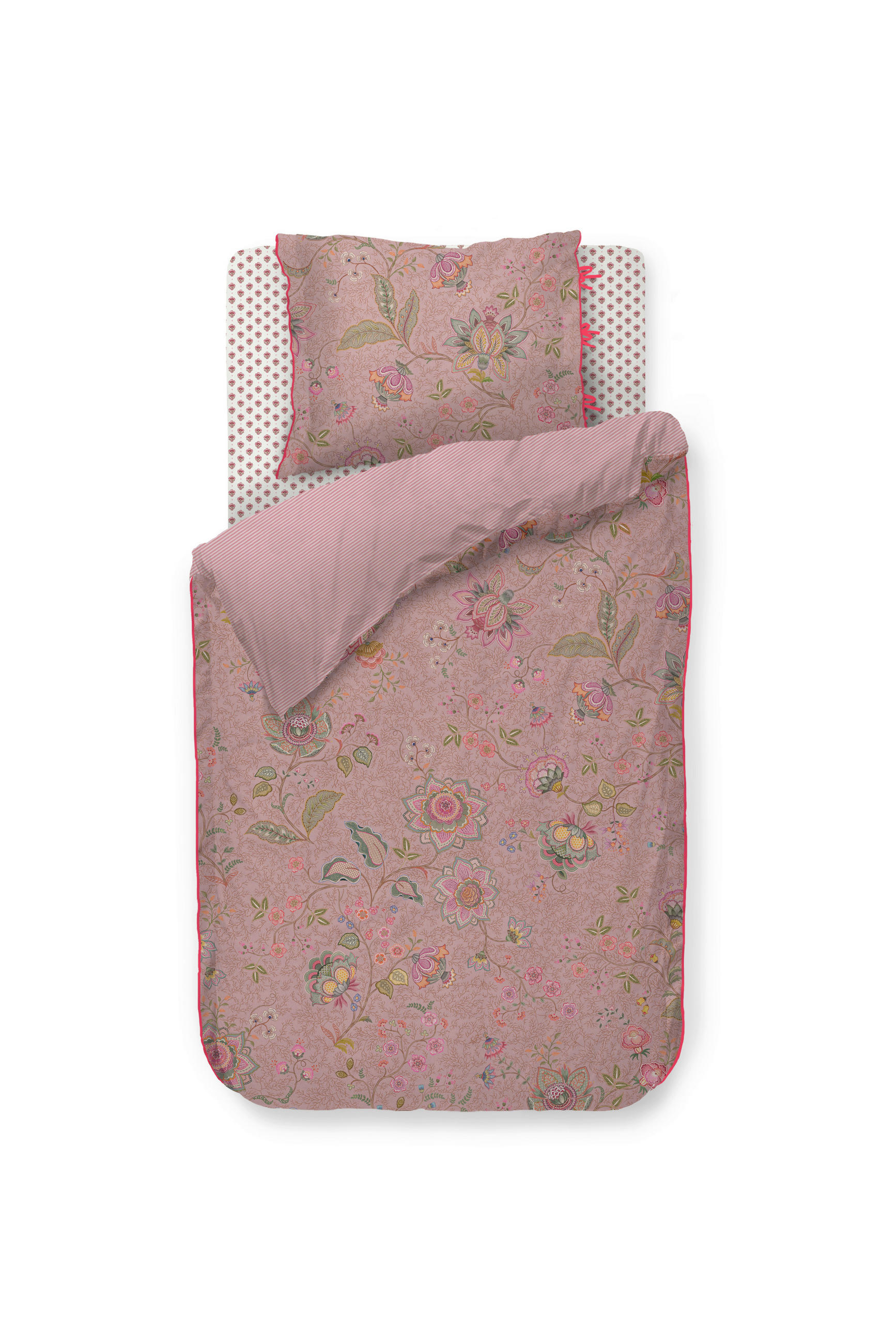 WENDEBETTWÄSCHE MUMBAI MORNING 140/200 cm  - Rosa, Basics, Textil (140/200cm) - Pip Home