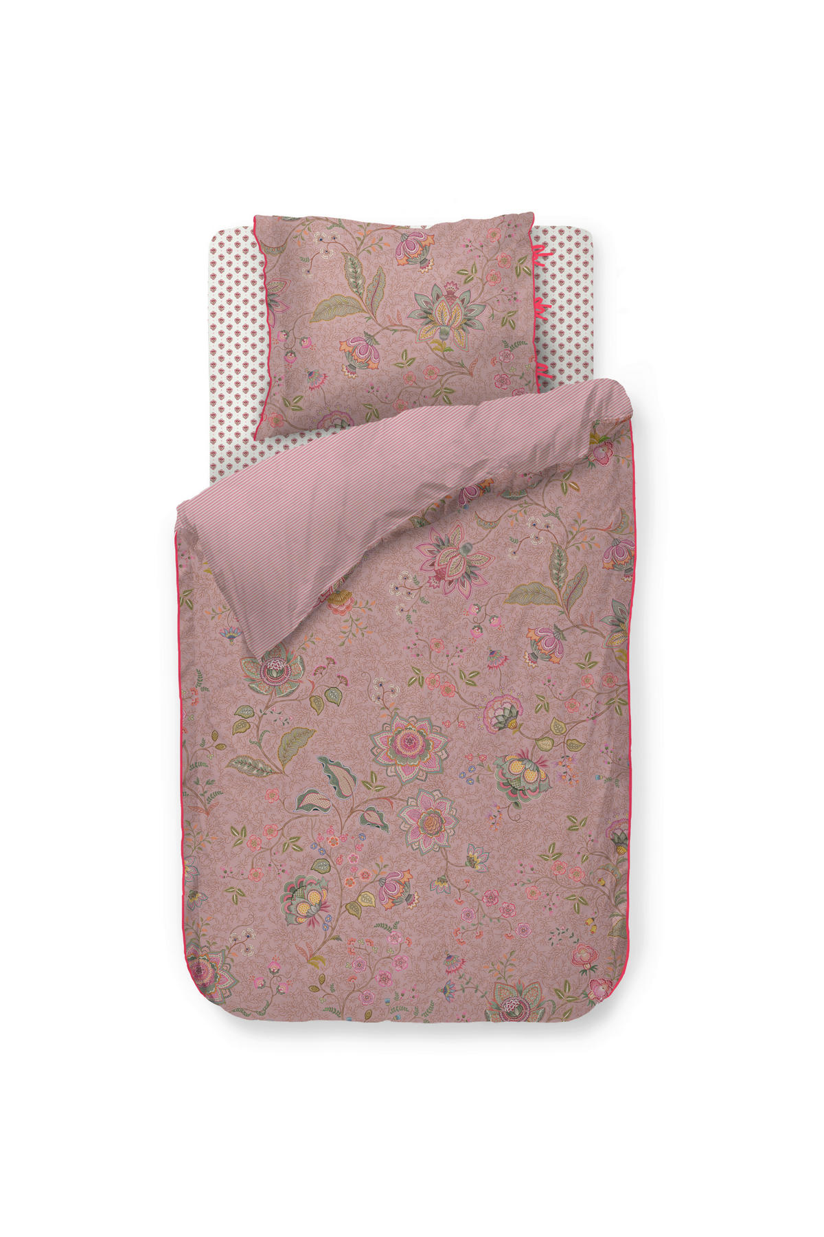 WENDEBETTWÄSCHE MUMBAI MORNING 140/200 cm  - Rosa, Basics, Textil (140/200cm) - Pip Home