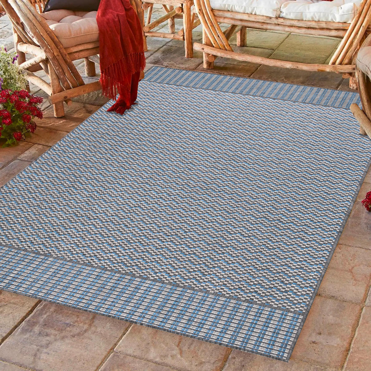OUTDOORTEPPICH 120/170 cm Sunny Grau  - Grau, Design, Textil (120/170cm) - Novel