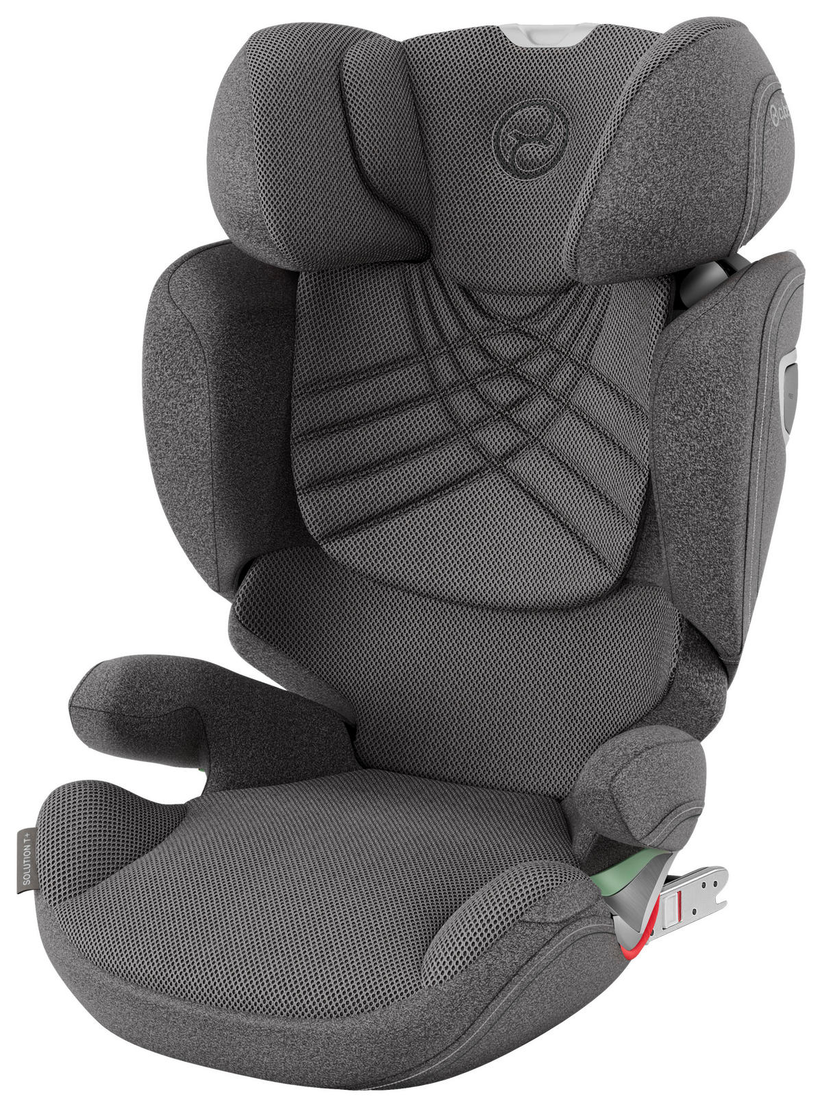 KINDERAUTOSITZ Solution T i-Fix + Mirage Grey   - Dunkelgrau, Basics, Kunststoff/Textil (39/50,5/62,5cm) - cybex PLATINUM