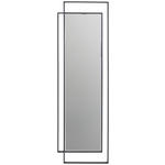 WANDSPIEGEL 50/160/4 cm    - Klar/Schwarz, Trend, Glas/Holzwerkstoff (50/160/4cm) - Xora