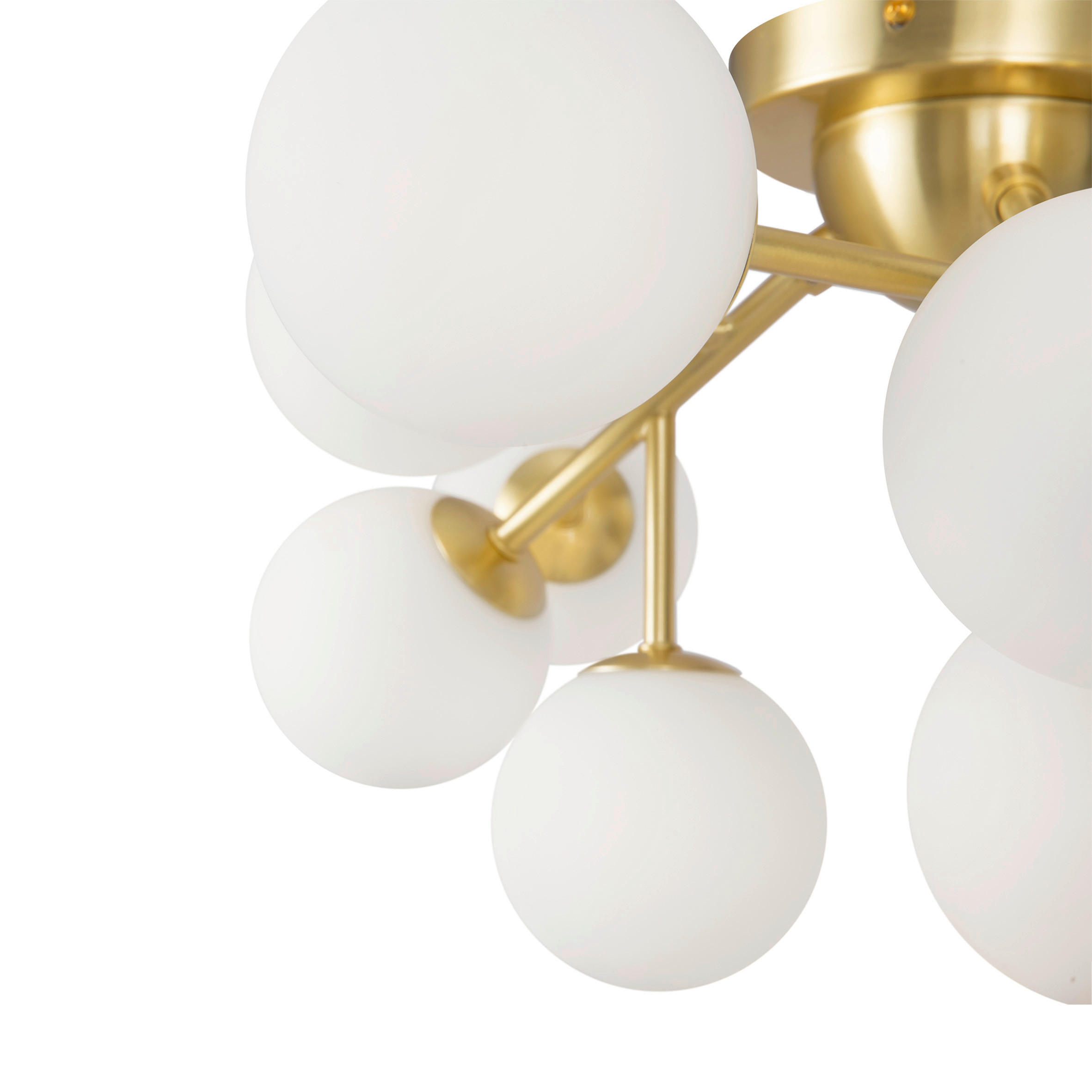 DECKENLEUCHTE 60/20/60 cm - Messingfarben, Trend, Glas/Metall (60/20/60cm) - MAYTONI