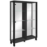 HIGHBOARD  100/150/33 cm  - Schwarz, KONVENTIONELL, Glas/Holzwerkstoff (100/150/33cm) - Carryhome