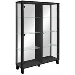 HIGHBOARD  100/150/33 cm  - Schwarz, KONVENTIONELL, Glas/Holzwerkstoff (100/150/33cm) - Carryhome