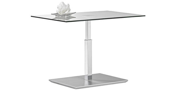COUCHTISCH in Glas, Holzwerkstoff 90/60/44 cm - Chromfarben, Design, Glas/Holzwerkstoff (90/60/44cm) - Venda