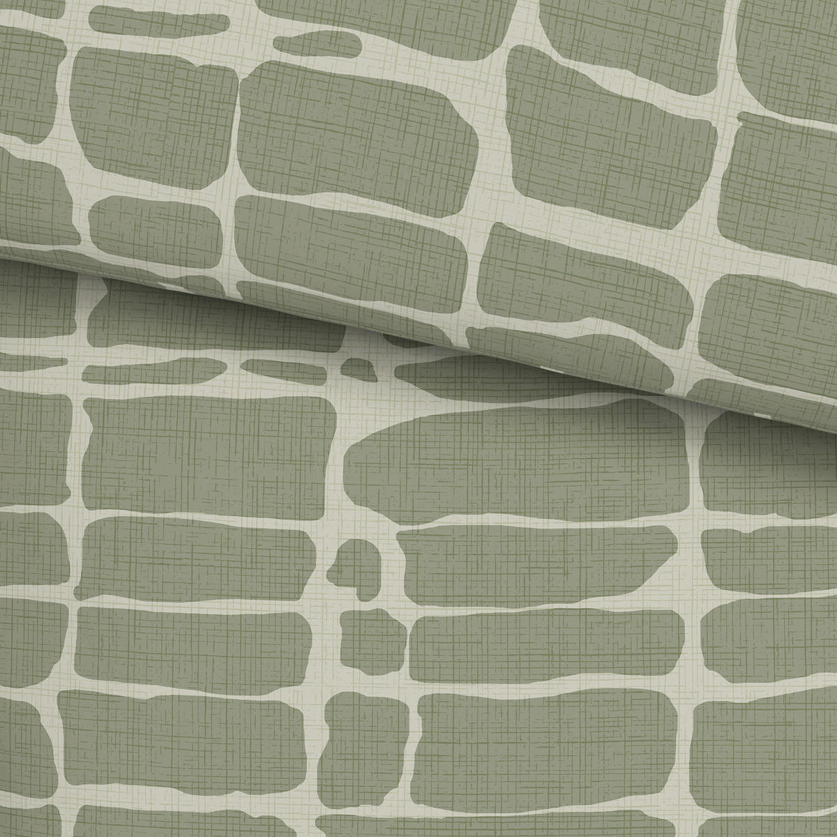 POSTELJNINA CREST 140/200 cm renforcé zelena  - zelena, Konvencionalno, tekstil (140/200cm) - Esposa