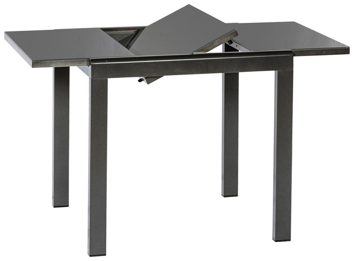 GARTENSET Aluminium  - Graphitfarben/Grau, MODERN, Textil/Metall - Gardenson