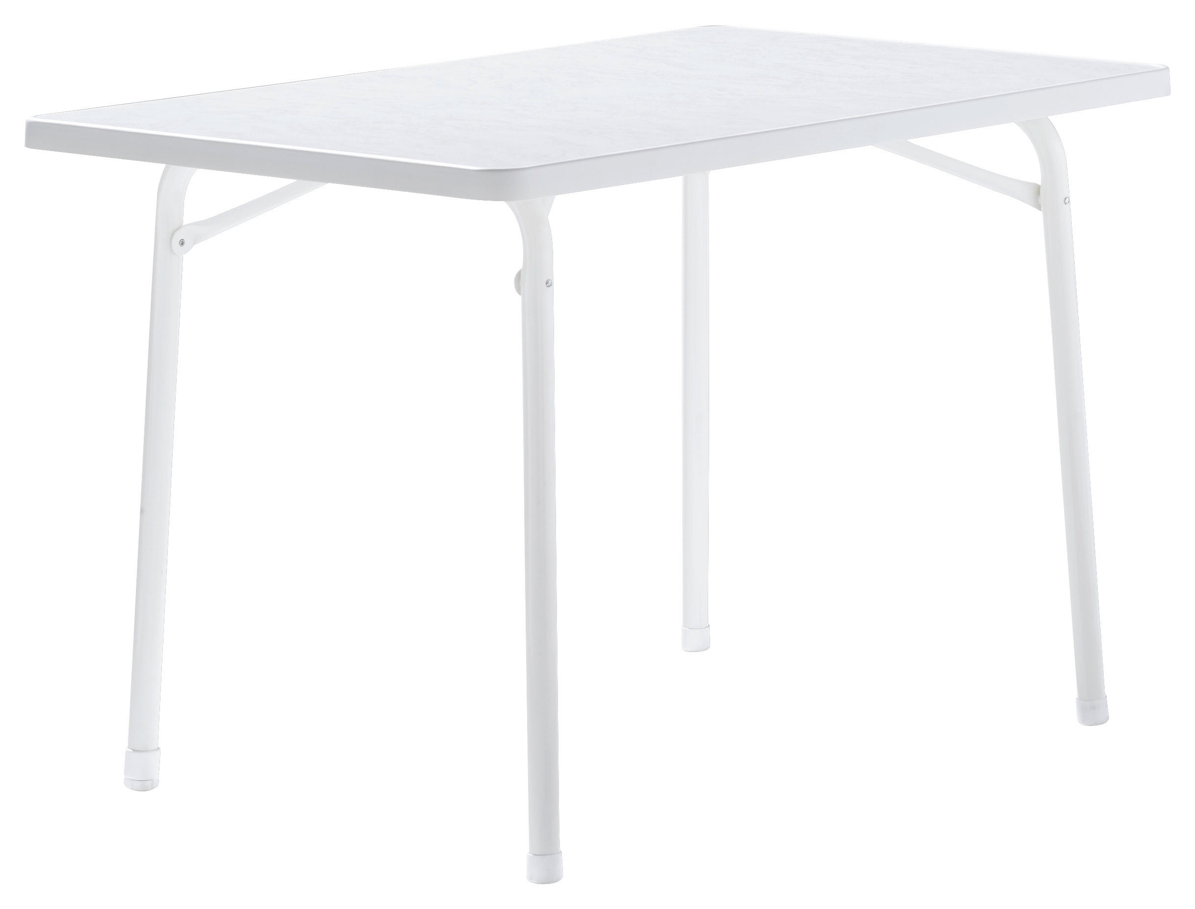 GARTENKLAPPTISCH 115/70/72 cm Metall rechteckig  - Weiß, Basics, Kunststoff/Metall (115/70/72cm) - Sieger