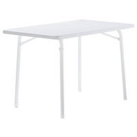 GARTENKLAPPTISCH 115/70/72 cm Metall rechteckig  - Weiß, Basics, Kunststoff/Metall (115/70/72cm) - Sieger