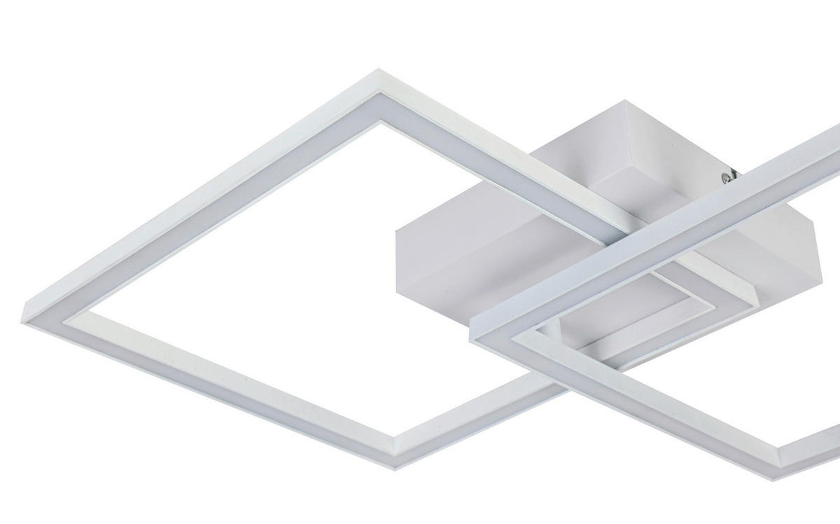 LED MENNYEZETI LÁMPA - fehér, Trend, műanyag/fém (57/35/6,5cm) - Boxxx