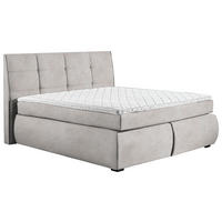 BOXSPRINGBETT 160/200 cm  in Ecru  - Wengefarben/Ecru, Konventionell, Holz/Textil (160/200cm) - Xora