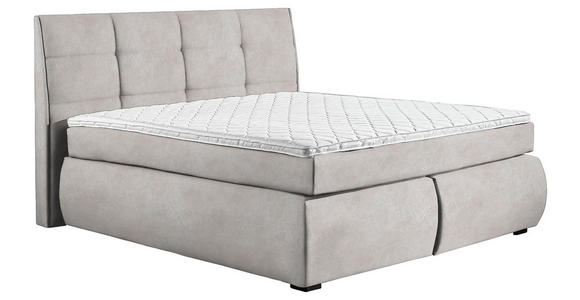 BOXSPRINGBETT 180/200 cm  in Ecru  - Wengefarben/Ecru, KONVENTIONELL, Holz/Textil (180/200cm) - Xora