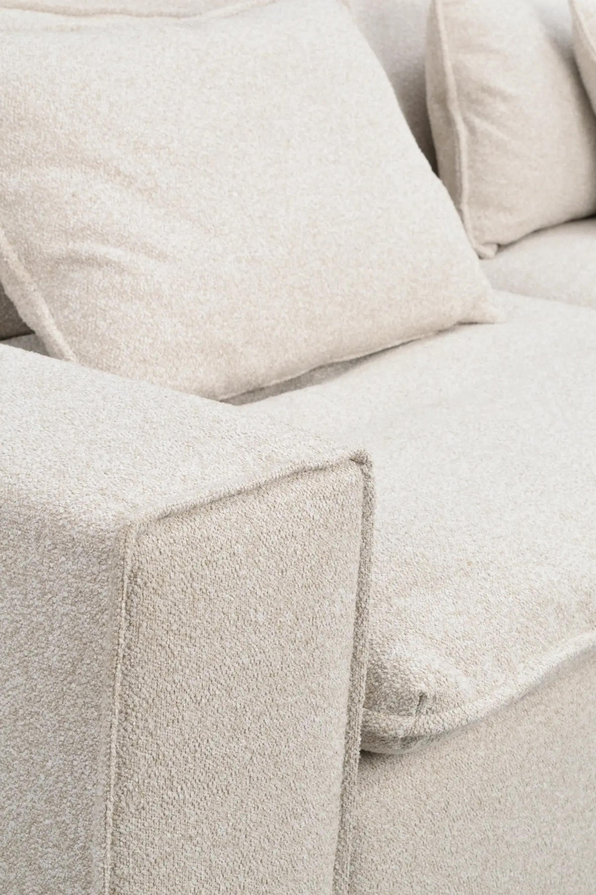 3-SITS SOFFA i beige  - beige/svart, Klassisk, metall/trä (259/85/116cm) - Rowico