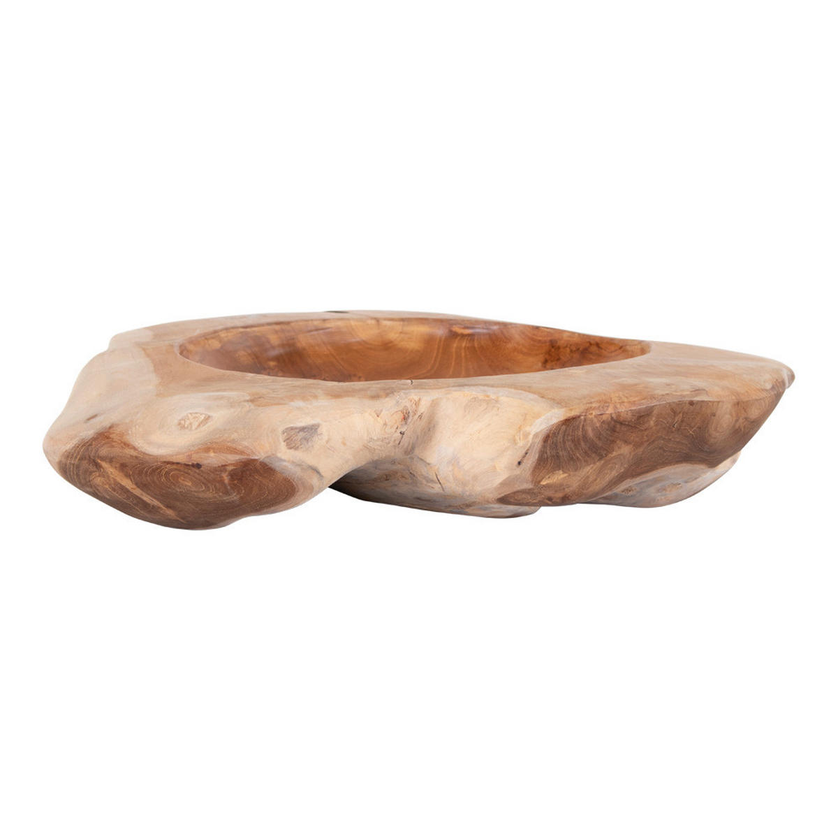 OBSTSCHALE    - Teakfarben, Design, Holz (40/12/40cm)