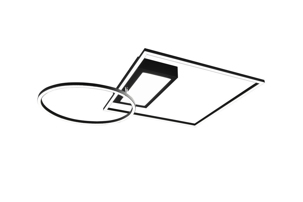LED PLAFONJERA - crna, Dizajnerski, metal (64,5/9,0/86,5cm)