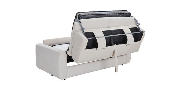 SCHLAFSOFA Cord Rot  - Rot/Schwarz, Design, Kunststoff/Textil (200/84/98cm) - Novel