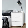 NACHTSCHRANK  - Alufarben/Weiß, MODERN, Holzwerkstoff (40/61/42cm) - Rauch Möbel