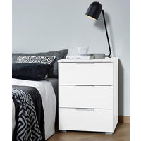 NACHTSCHRANK  - Alufarben/Weiß, MODERN, Holzwerkstoff (40/61/42cm) - Rauch Möbel