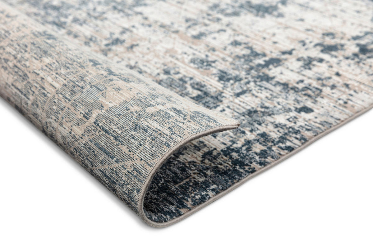 WEBTEPPICH 200/290 cm Venosa Blau, Creme rechteckig  - Blau/Creme, KONVENTIONELL, Textil (200/290cm) - Astra