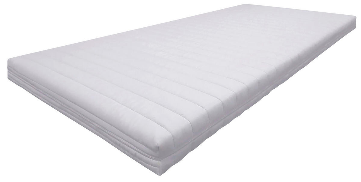 LEŽIŠČE IZ UDOBNE PENE  - bela, Design, tekstil (200/12/90cm) - Sleeptex