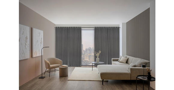 FERTIGVORHANG  blickdicht   140/260 cm  - Anthrazit, Design, Textil (140/260cm) - Dieter Knoll