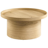 COUCHTISCH JUSTB! Wildeiche furniert 75/75/36 cm rund Eichefarben  - Eichefarben, Design, Holz (75/75/36cm) - Musterring