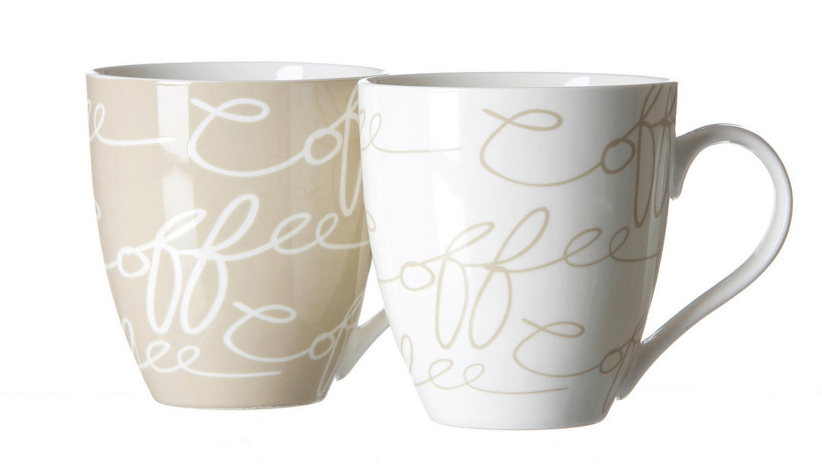 JUMBOTASSE Cornello 600 ml  - Weiss/Creme, Konventionell, Keramik (0,6l) - Ritzenhoff Breker