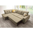 ECKSOFA in Chenille Beige  240/308 cm  - Beige/Schwarz, Design, Textil/Metall (240/308cm) - Xora